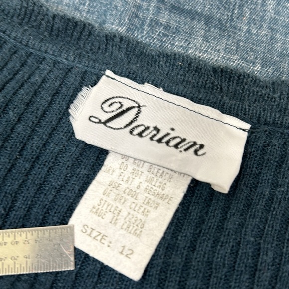 Vintage Darian Maxi Sleeveless Floral Dress with Cardigan Sweater Set Size 12 - Picture 15 of 16